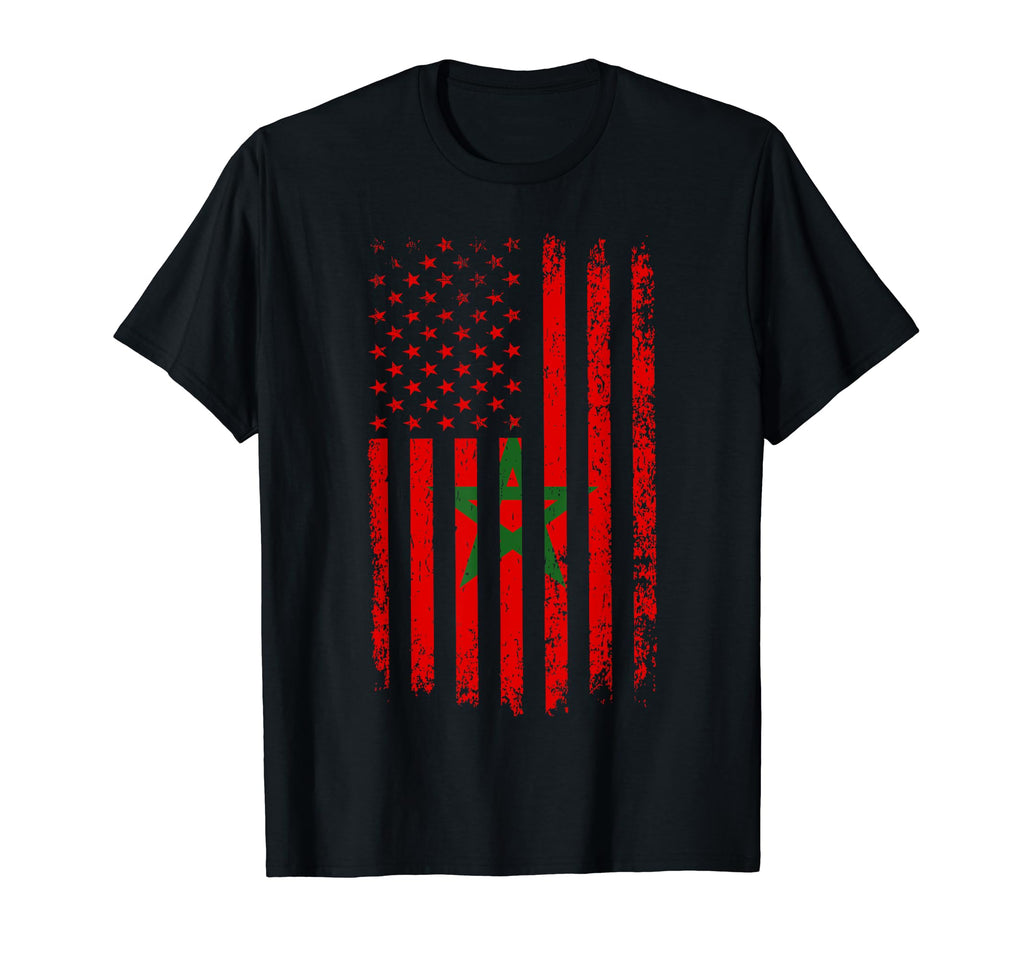 Moorish American Morocco Flag T-Shirt - Fun Novelty Design Men Women - T-Shirt, Sweatshirt, Hoodie