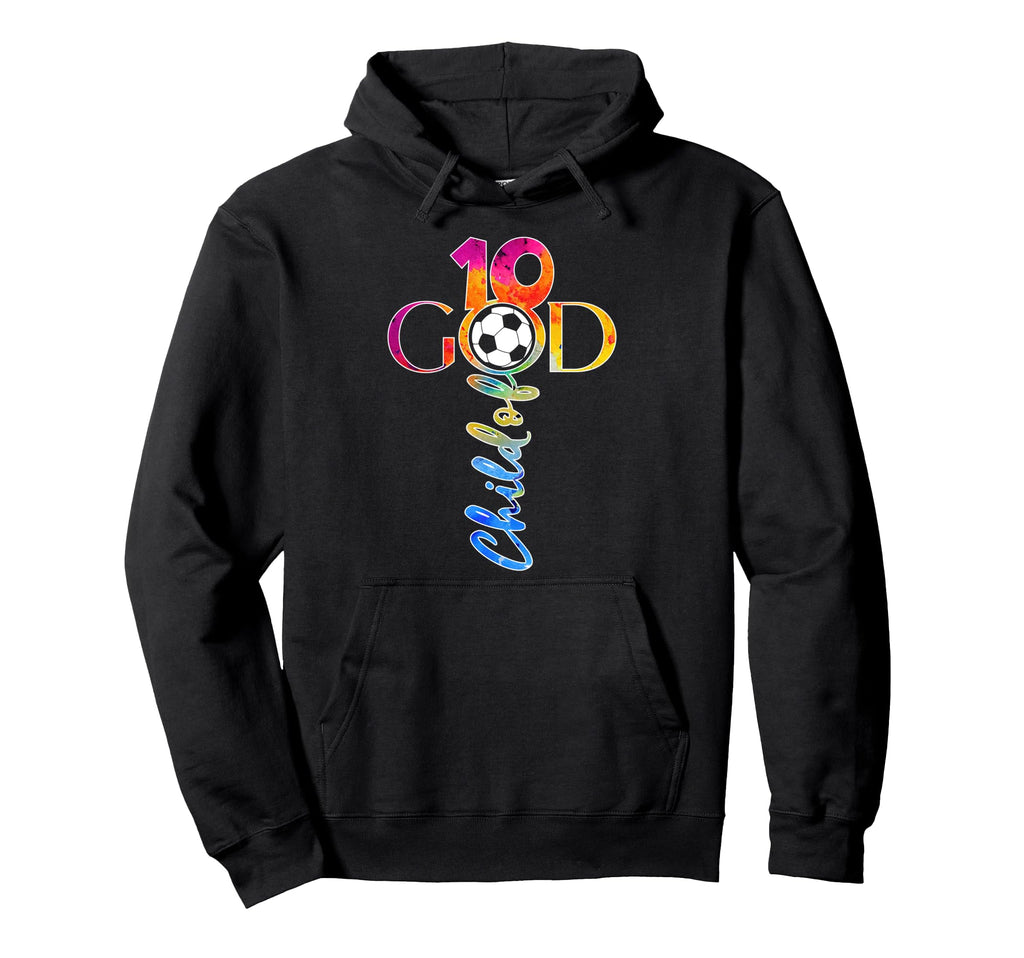 Jesus 10 Years Child God Soccer 10Th Hoodie - Casual Everyday Wear Unisex - T-Shirt, Sweatshirt, Hoodie