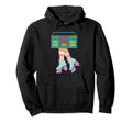 Rollerskates Funny 80S 90S Roller Hoodie - Novelty Apparel for Adults - T-Shirt, Sweatshirt, Hoodie