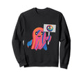 Groovy 60S Hippie Aesthetic Sweatshirt - Minimalist Print for Adults - T-Shirt, Sweatshirt, Hoodie