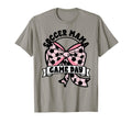 Soccer Mama Coquette Bow Game Day Mom T-Shirt - Minimalist Print Unisex - T-Shirt, Sweatshirt, Hoodie