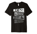 Funny Roller Skating Eat Sleep Skate T-Shirt - Graphic Print Men Women - T-Shirt, Sweatshirt, Hoodie