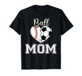 Ball Mom Baseball Soccer Heart Mothers Day T-Shirt - Graphic Print Unisex - T-Shirt, Sweatshirt, Hoodie