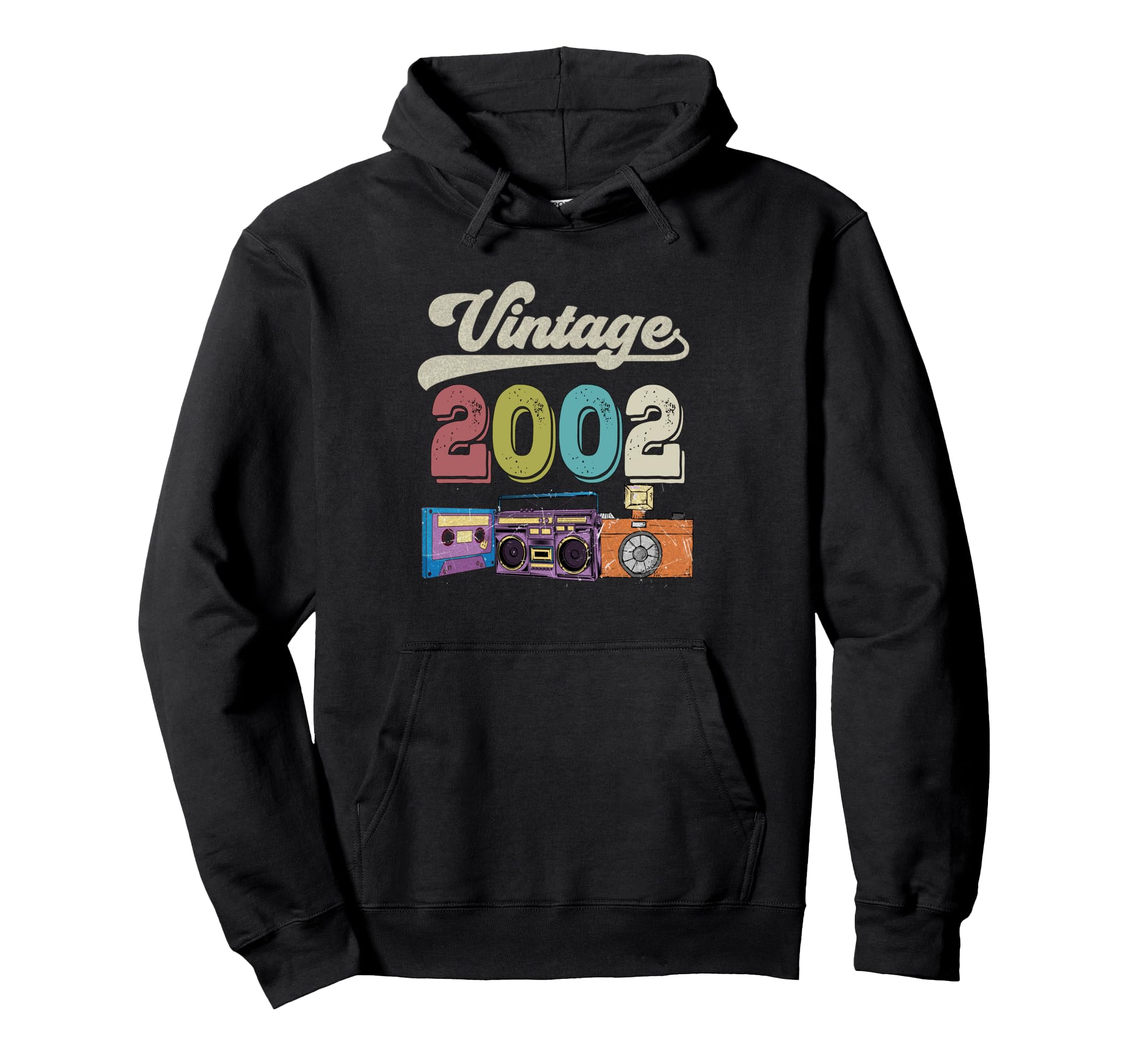 2002 Birthday Funny Old Cassette Tape Hoodie - Custom Art Print for Adults - T-Shirt, Sweatshirt, Hoodie