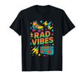Rad Vibes Rainbow 80S Roller T-Shirt - Casual Everyday Wear for Adults - T-Shirt, Sweatshirt, Hoodie