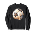 Soccer Ball Sports Lovers Sweatshirt - Casual Everyday Wear Men Women - T-Shirt, Sweatshirt, Hoodie