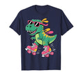Dinosaur Roller Skating Skater T Rex T-Shirt - Trendy Graphic Men Women - T-Shirt, Sweatshirt, Hoodie