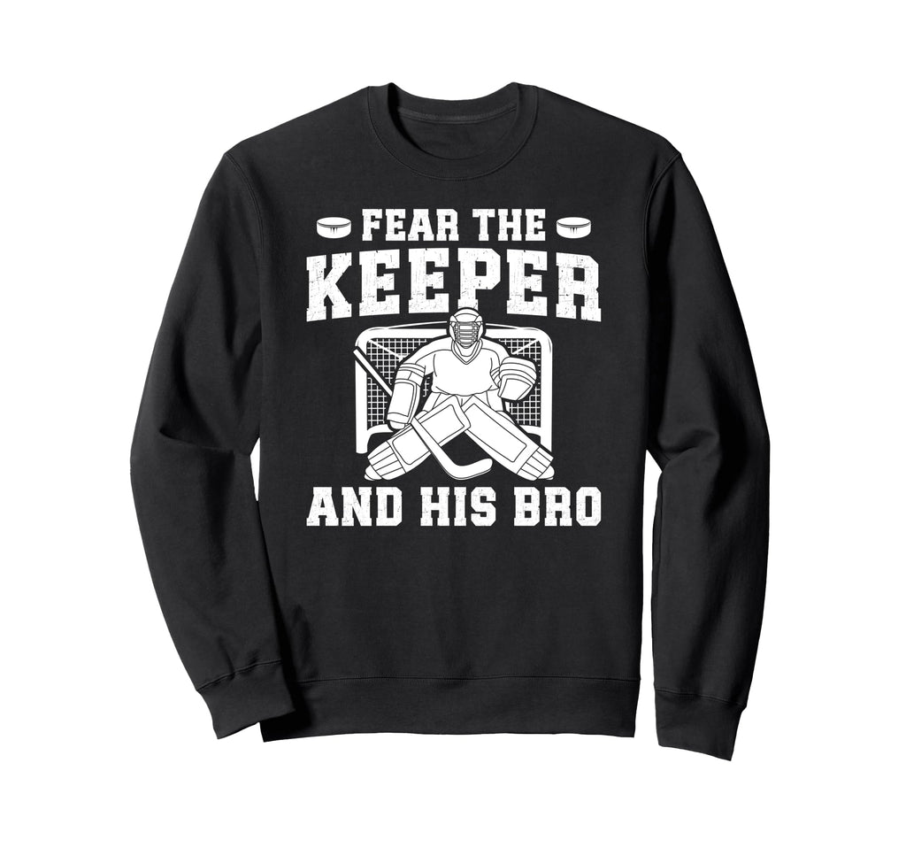 Funny Hockey Keeper Brother Sweatshirt - Custom Art Print for Adults - T-Shirt, Sweatshirt, Hoodie