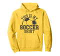 Trendy This Is My Soccer Distressed Hoodie - Fun Novelty Design for Adults - T-Shirt, Sweatshirt, Hoodie