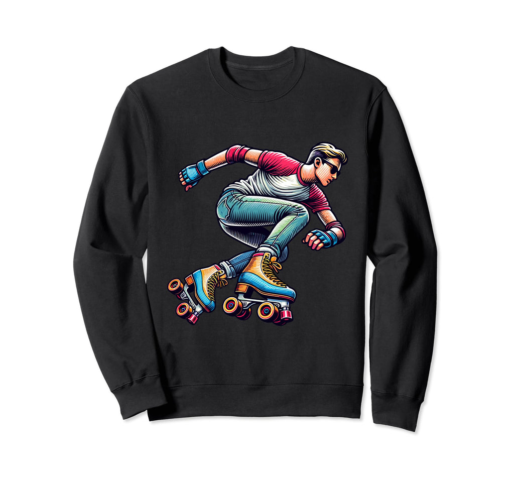 Professional Roller Skater Skating Sweatshirt - Trendy Graphic Men Women - T-Shirt, Sweatshirt, Hoodie
