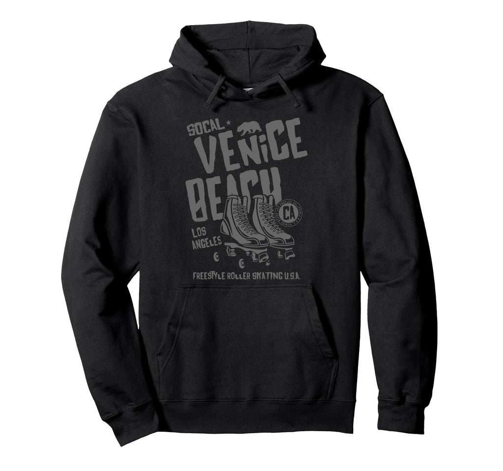 Venice Beach California Roller Skate Hoodie - Fun Novelty Design Men Women - T-Shirt, Sweatshirt, Hoodie