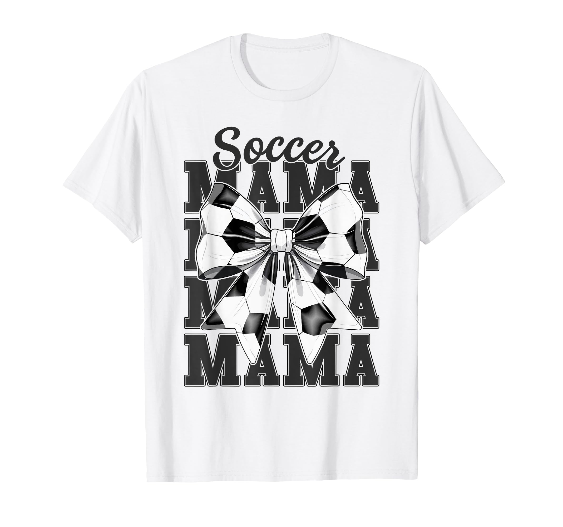 Soccer Mama Mom Coquette Bow Game T-Shirt - Casual Everyday Wear Unisex - T-Shirt, Sweatshirt, Hoodie