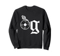 Old School Og Hip Hop Head Vinyl Sweatshirt - Fun Novelty Design Men Women - T-Shirt, Sweatshirt, Hoodie