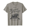 Glacier National Park Bear Montana T-Shirt - Custom Art Print Unisex - T-Shirt, Sweatshirt, Hoodie