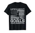 Lifes About Goals And Assists Soccer T-Shirt - Aesthetic Graphic for Adults - T-Shirt, Sweatshirt, Hoodie