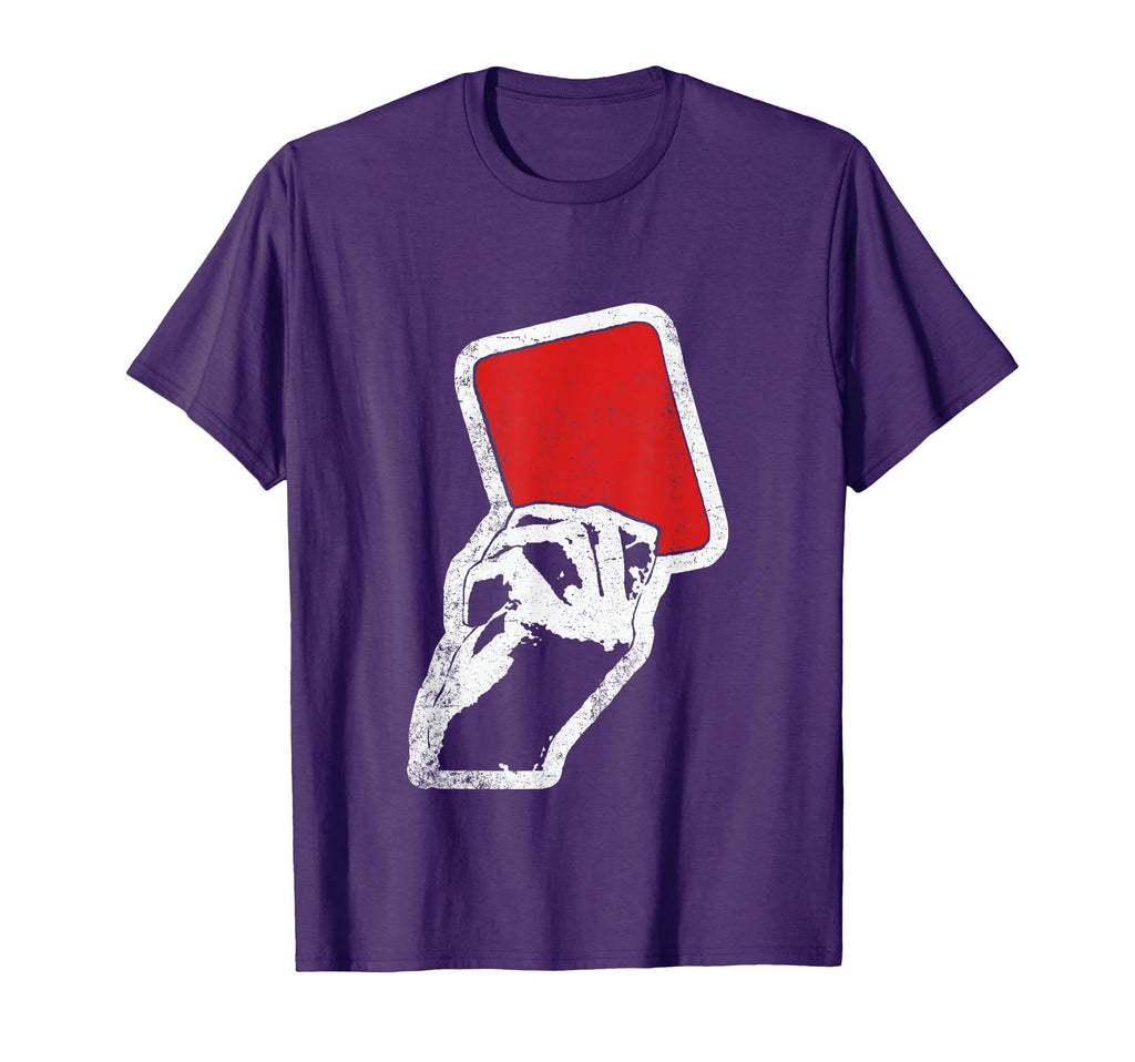 Red Card Referee Football Coach T-Shirt - Minimalist Print for Adults - T-Shirt, Sweatshirt, Hoodie
