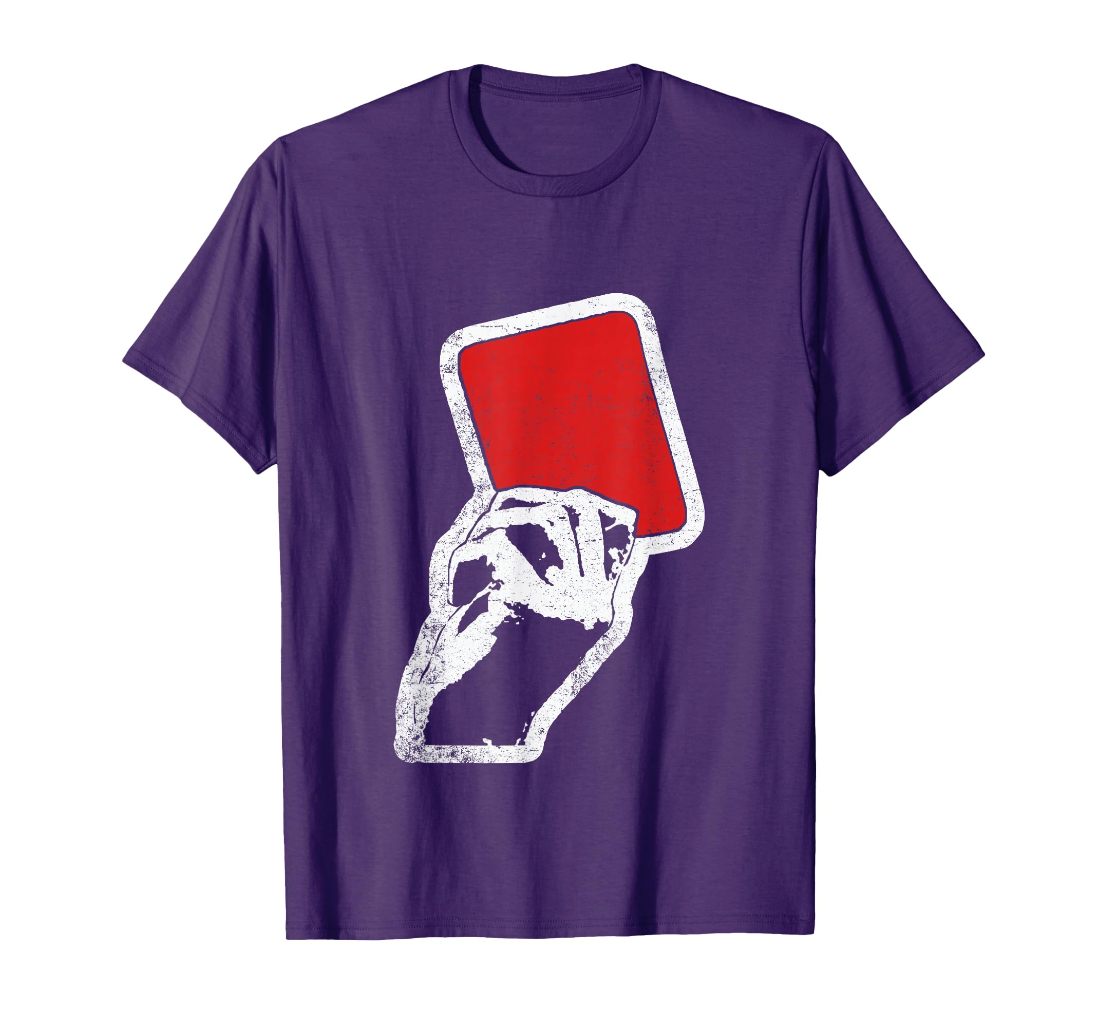 Red Card Referee Football Coach T-Shirt - Minimalist Print for Adults - T-Shirt, Sweatshirt, Hoodie