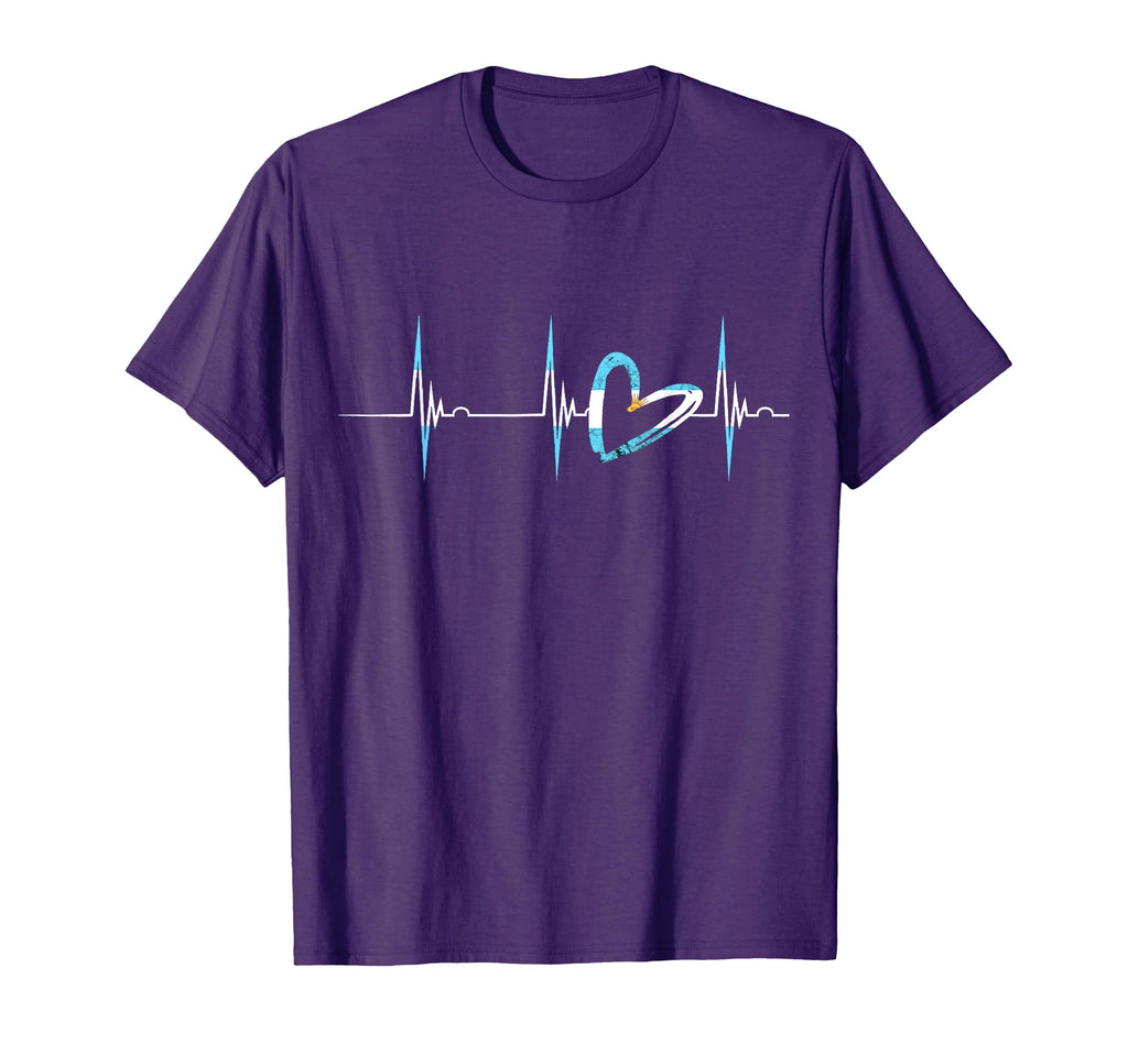 Heartbeat Ekg Pulse Argentinian Heart T-Shirt - Unique Graphic for Adults - T-Shirt, Sweatshirt, Hoodie