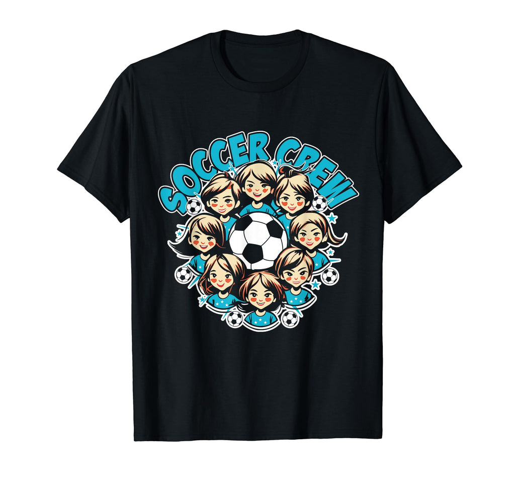 Soccer Ladies Crew Soccer Team Group T-Shirt - Aesthetic Graphic for Adults - T-Shirt, Sweatshirt, Hoodie