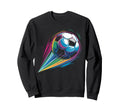 Colorful Soccer Silhouette Soccer Sweatshirt - Casual Everyday Wear Unisex - T-Shirt, Sweatshirt, Hoodie