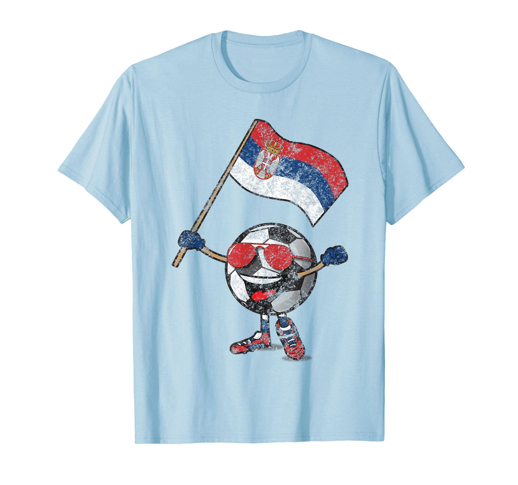 Serbia Soccer Ball Football Jersey T-Shirt - Aesthetic Graphic Unisex - T-Shirt, Sweatshirt, Hoodie