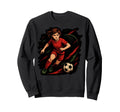 Soccer Player Kicking Ball Sports Sweatshirt - Custom Art Print for Adults - T-Shirt, Sweatshirt, Hoodie