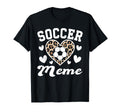Soccer Meme Funny Leopard Heart T-Shirt - Trendy Graphic Men Women - T-Shirt, Sweatshirt, Hoodie