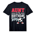 Aunt Birthday Soccer Party Family T-Shirt - Minimalist Print for Adults - T-Shirt, Sweatshirt, Hoodie