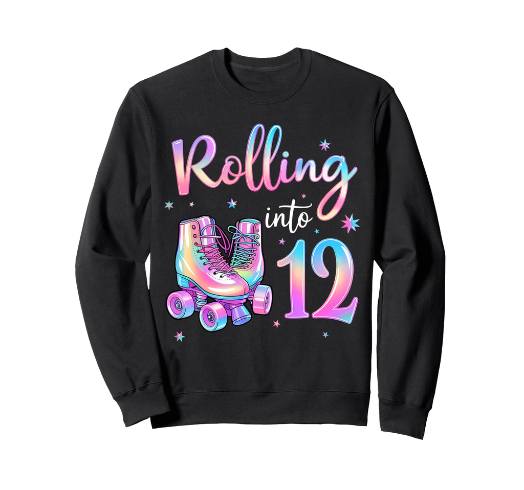 Fun 12 Years Old Birthday Rolling Sweatshirt - Streetwear Style Unisex - T-Shirt, Sweatshirt, Hoodie