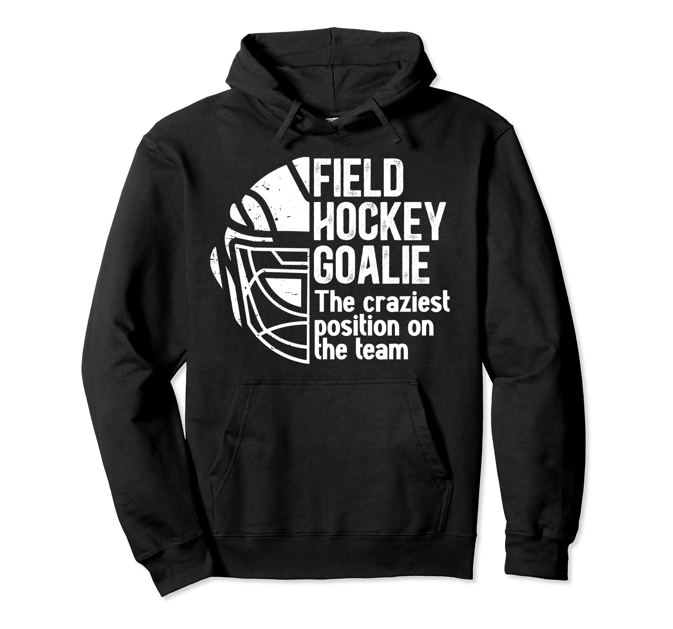 Funny Field Hockey Goalie Field Hoodie - Minimalist Print for Adults - T-Shirt, Sweatshirt, Hoodie