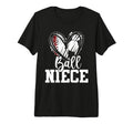 Ball Niece Baseball Soccer Tri Blend T-Shirt - Minimalist Print Unisex - T-Shirt, Sweatshirt, Hoodie