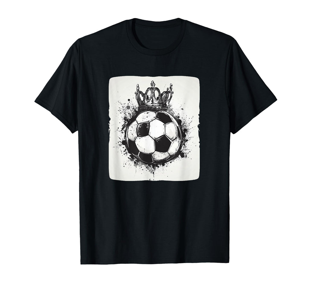 Funny Crowned Soccer Ball Costume T-Shirt - Fun Novelty Design for Adults - T-Shirt, Sweatshirt, Hoodie