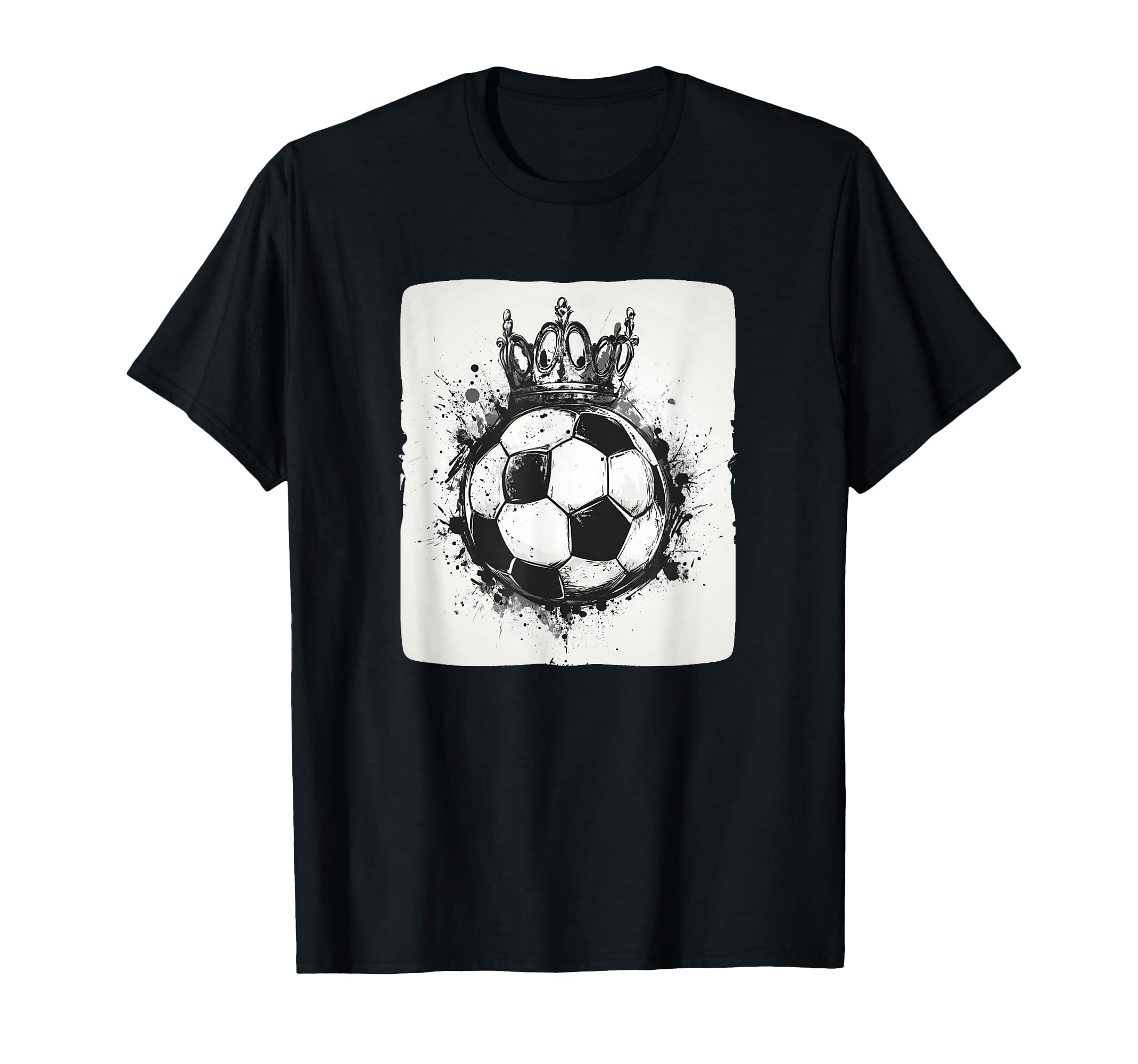 Funny Crowned Soccer Ball Costume T-Shirt - Fun Novelty Design for Adults - T-Shirt, Sweatshirt, Hoodie