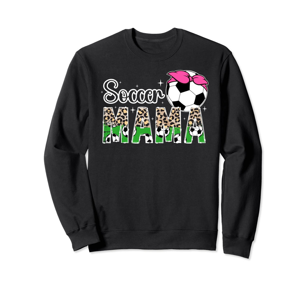 Soccer Mama Leopard Soccer Mom Sweatshirt - Fun Novelty Design for Adults - T-Shirt, Sweatshirt, Hoodie