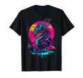 Cyberpunk Dragon Futuristic Outrun T-Shirt - Custom Art Print for Adults - T-Shirt, Sweatshirt, Hoodie