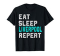 Liverpool Eat Sleep Liverpool England T-Shirt - Unique Graphic Men Women - T-Shirt, Sweatshirt, Hoodie