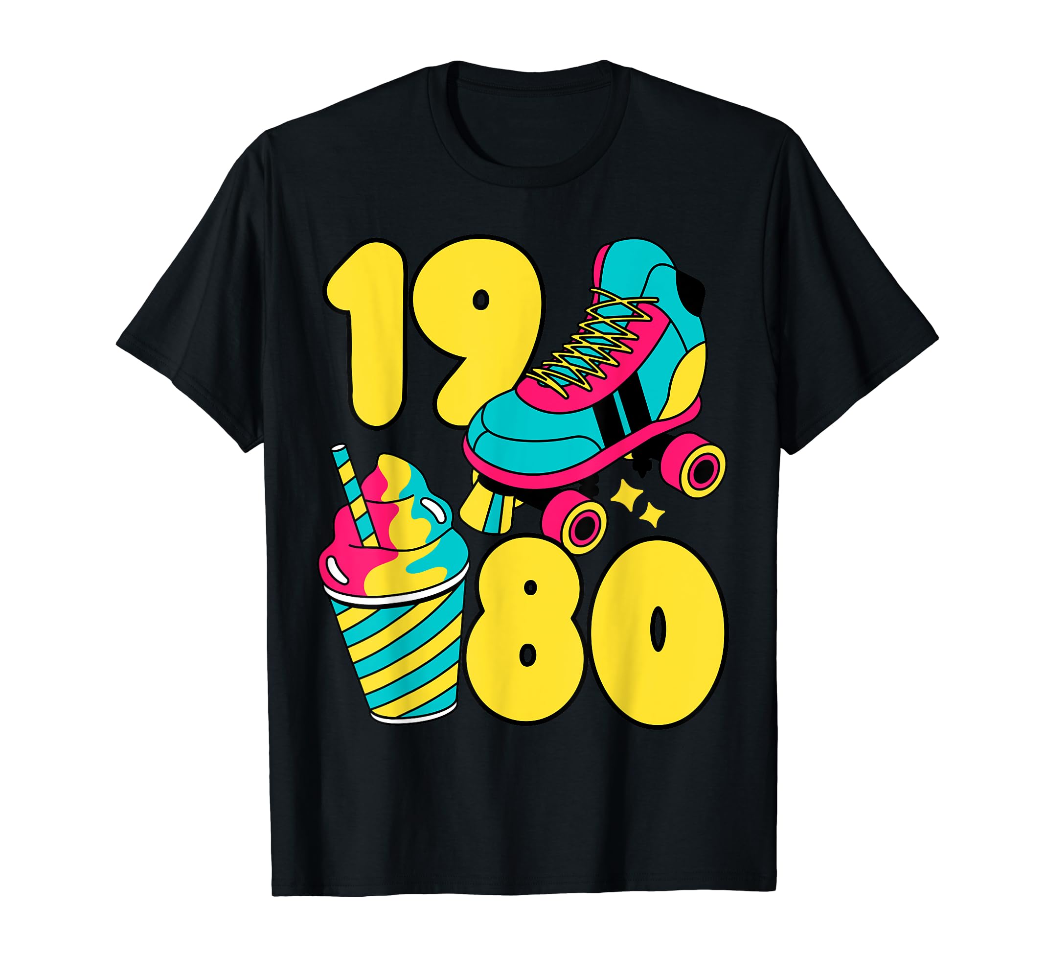 1980 Roller Skates Sweet Treats T-Shirt - Aesthetic Graphic Men Women - T-Shirt, Sweatshirt, Hoodie