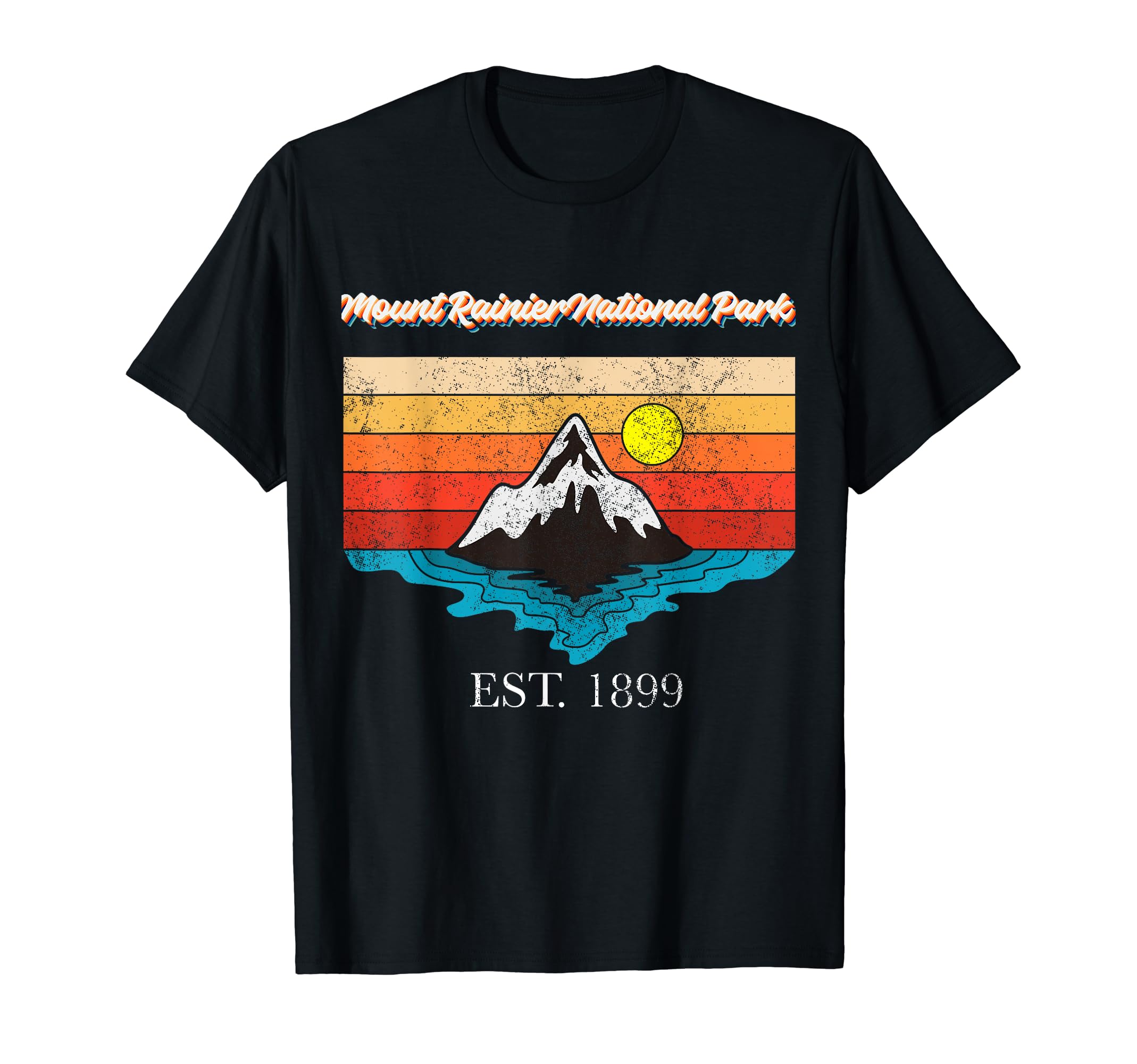 Mount Rainier National Park Sunset Usa T-Shirt - Trendy Graphic Men Women - T-Shirt, Sweatshirt, Hoodie