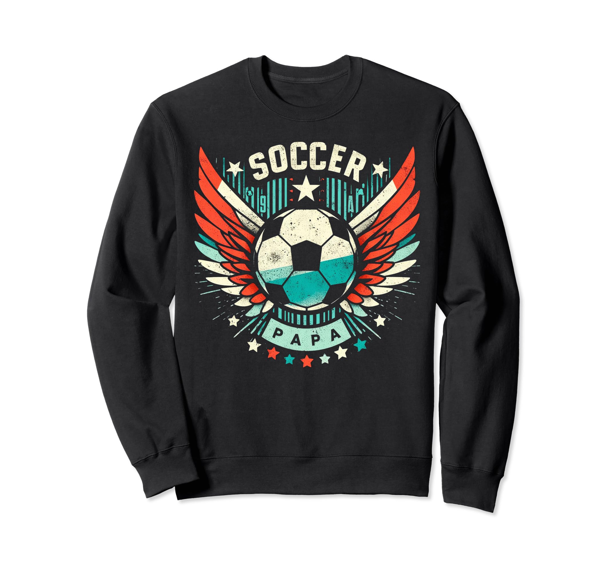 Soccer Papa Family Matching Dad Fathers Sweatshirt - Graphic Print Unisex - T-Shirt, Sweatshirt, Hoodie
