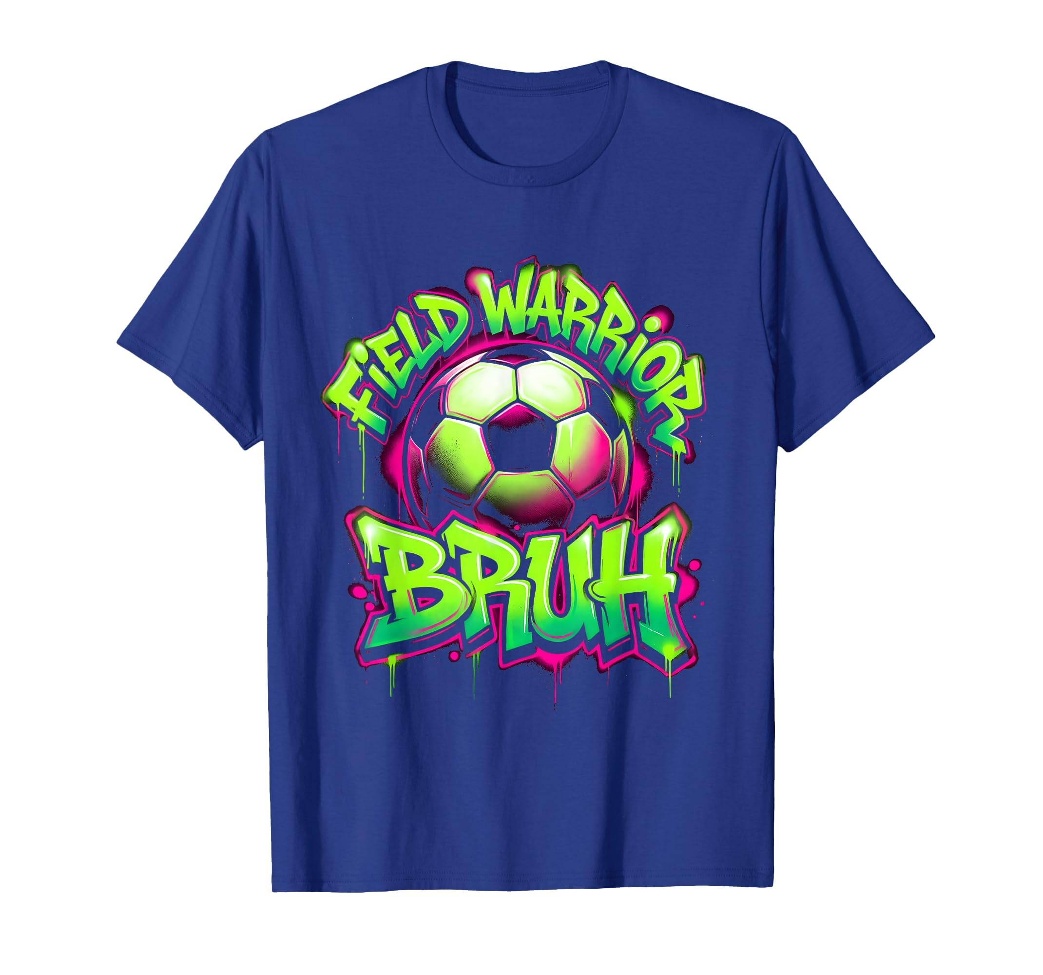 Field Warrior Bruh Soccer Ball T-Shirt - Custom Art Print Unisex - T-Shirt, Sweatshirt, Hoodie