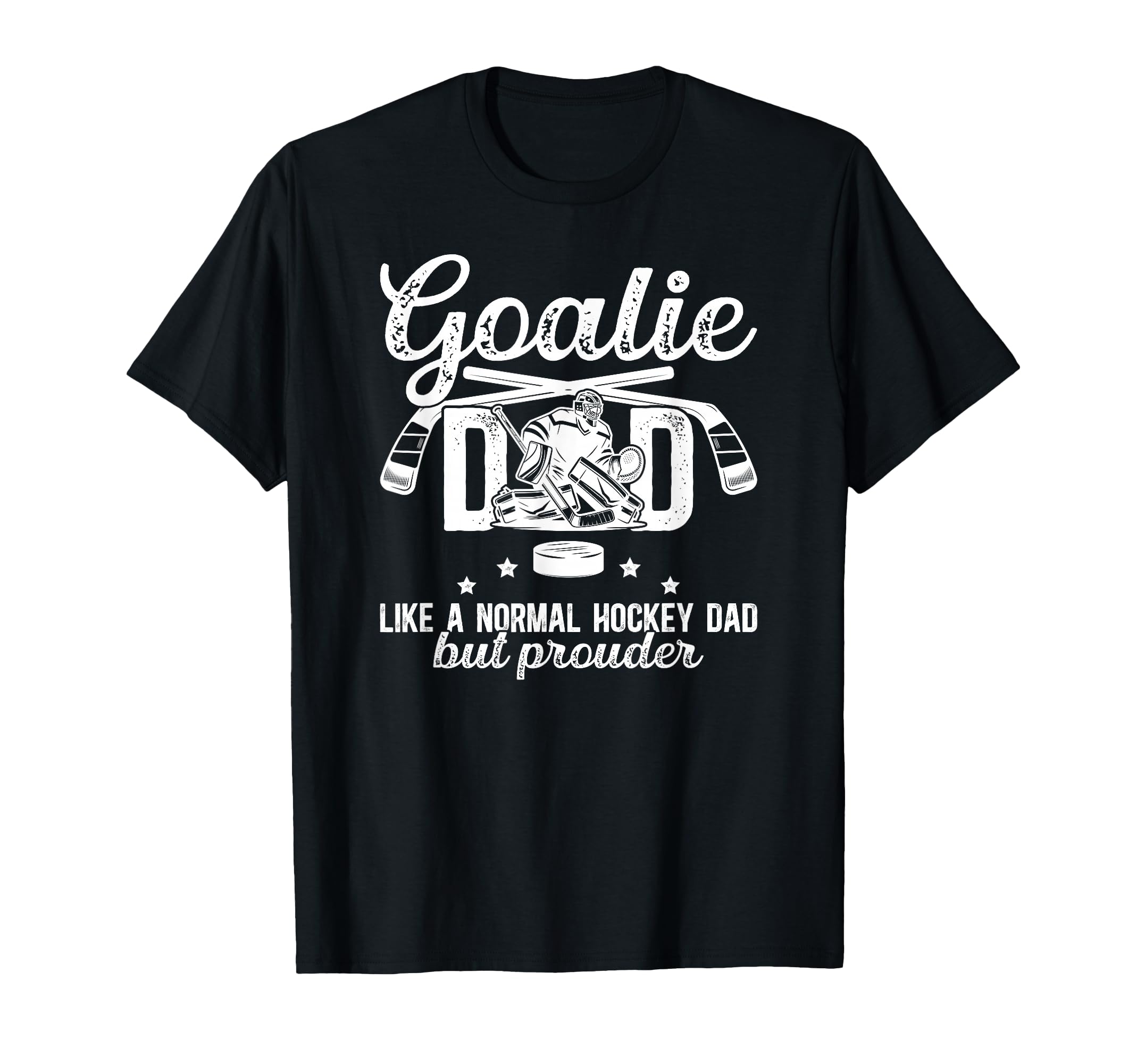 Hockey Goalie Dad Ice Hockey Keeper T-Shirt - Minimalist Print Men Women - T-Shirt, Sweatshirt, Hoodie
