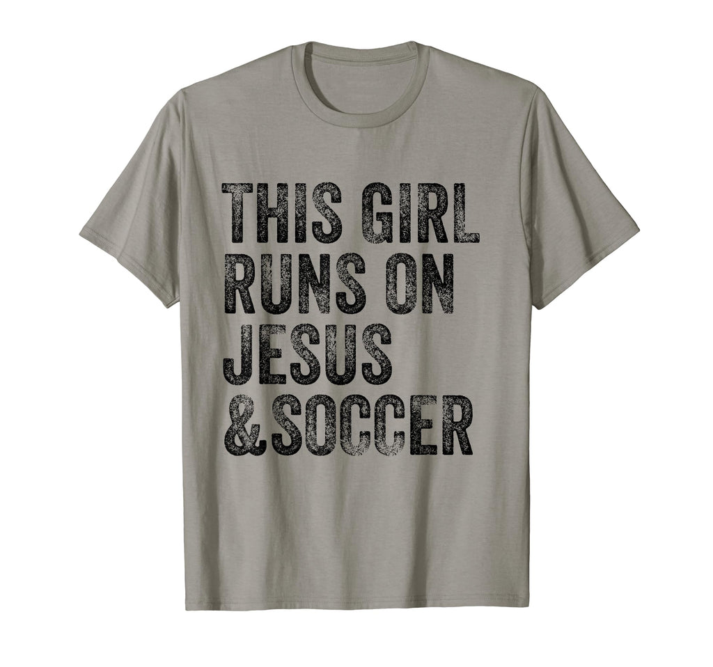 This Runs Jesus And Soccer Christian T-Shirt - Unique Graphic Unisex - T-Shirt, Sweatshirt, Hoodie