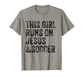 This Runs Jesus And Soccer Christian T-Shirt - Unique Graphic Unisex - T-Shirt, Sweatshirt, Hoodie