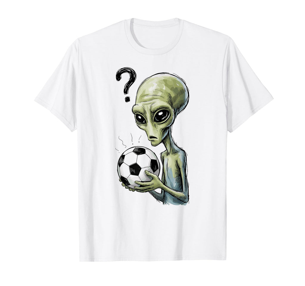 Alien Soccer Confusion T-Shirt - Graphic Print for Adults - T-Shirt, Sweatshirt, Hoodie