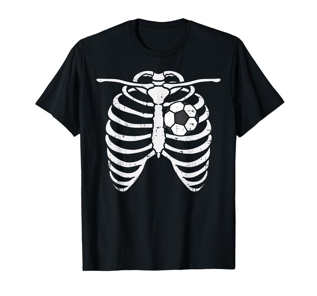 Soccer Heart Skeleton Ribs X Ray Sport T-Shirt - Unique Graphic Men Women - T-Shirt, Sweatshirt, Hoodie