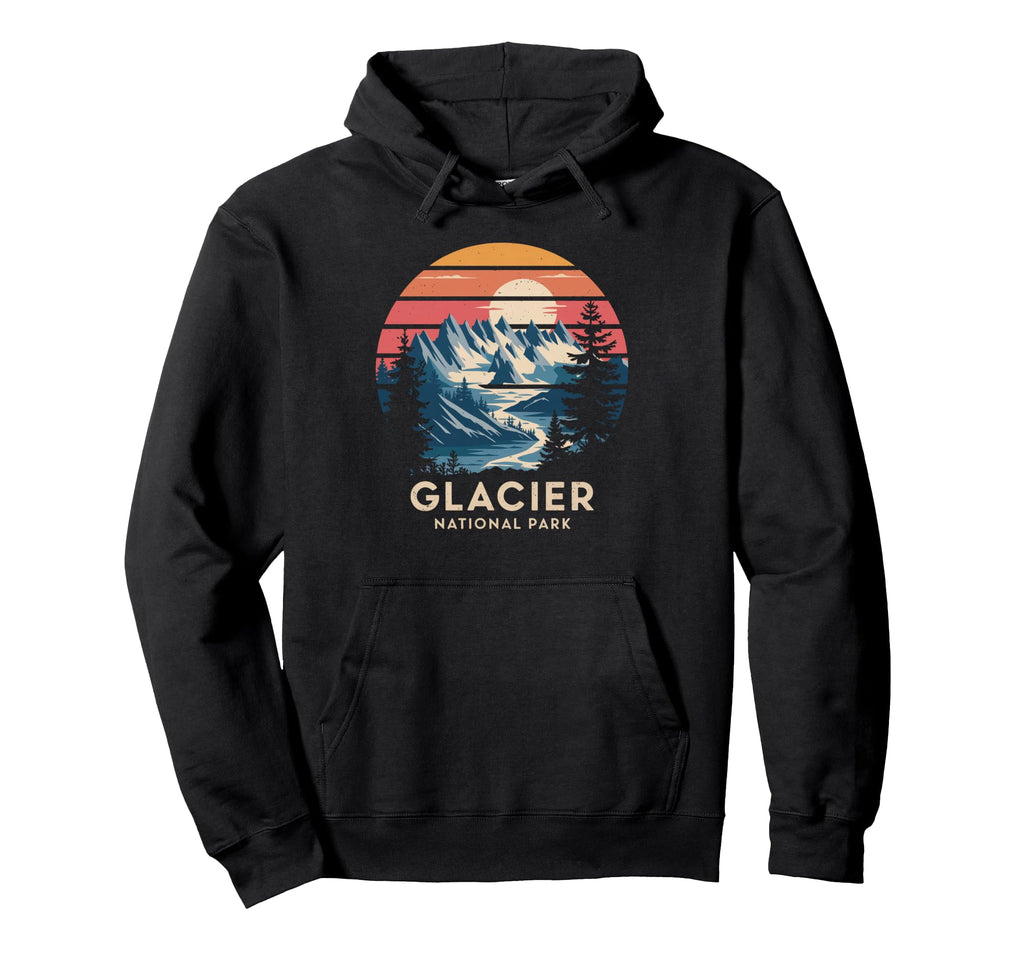 Glacier National Park Scenic Montana Us Hoodie - Trendy Graphic Men Women - T-Shirt, Sweatshirt, Hoodie