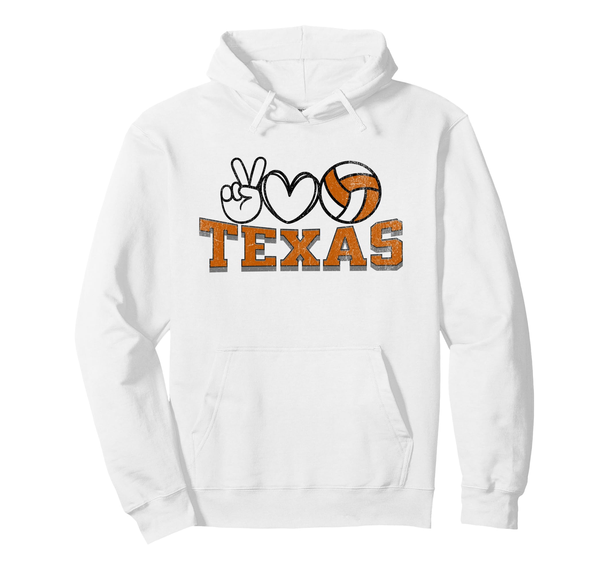 Peace Love Volleyball Texas Teen Tween Hoodie - Streetwear Style Men Women - T-Shirt, Sweatshirt, Hoodie
