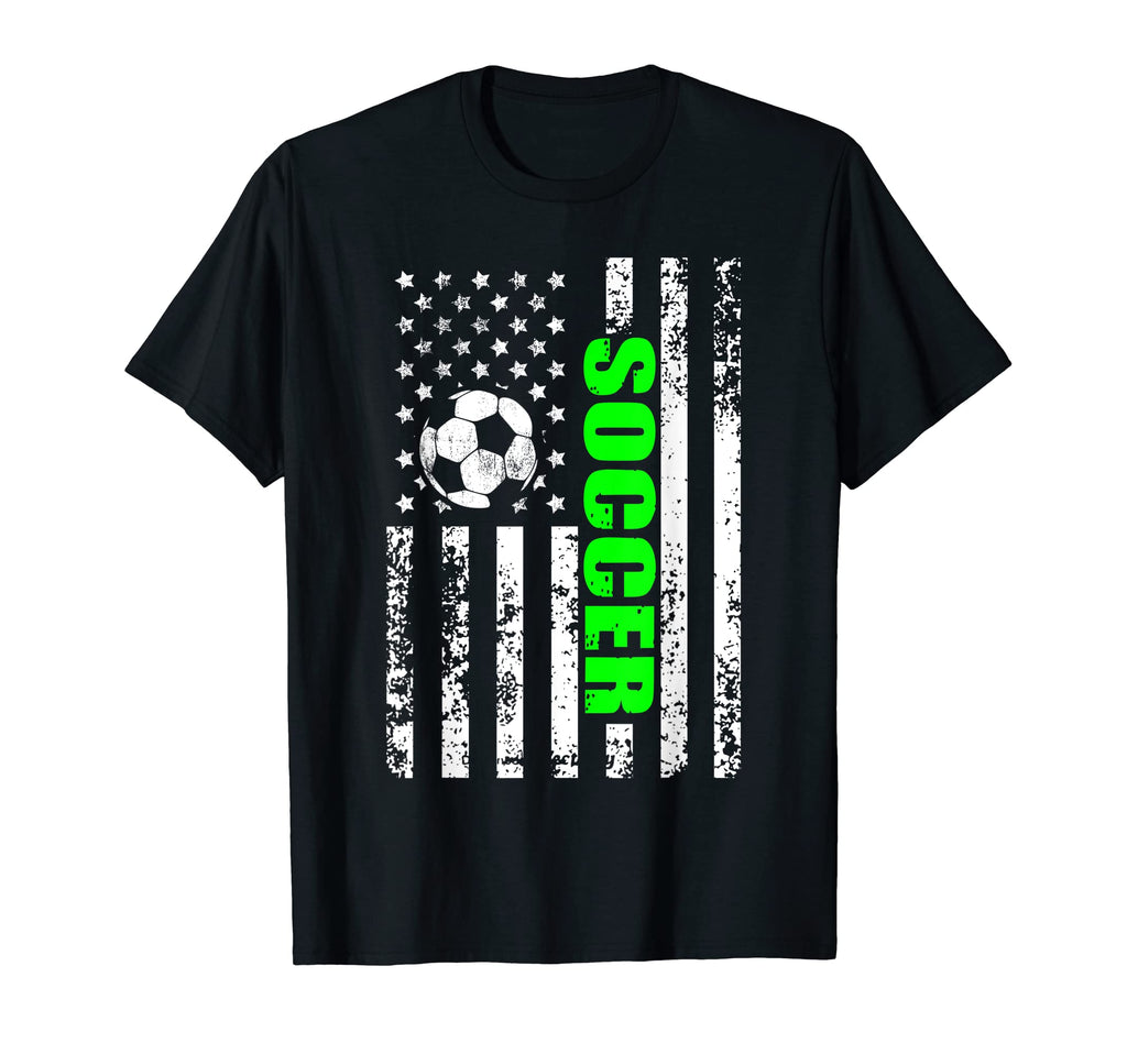 Us American Flag Soccer Patriotic T-Shirt - Fun Novelty Design Men Women - T-Shirt, Sweatshirt, Hoodie