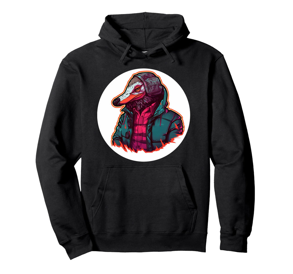Urban Street Badger Outrun Aesthetic Hoodie - Custom Art Print Men Women - T-Shirt, Sweatshirt, Hoodie