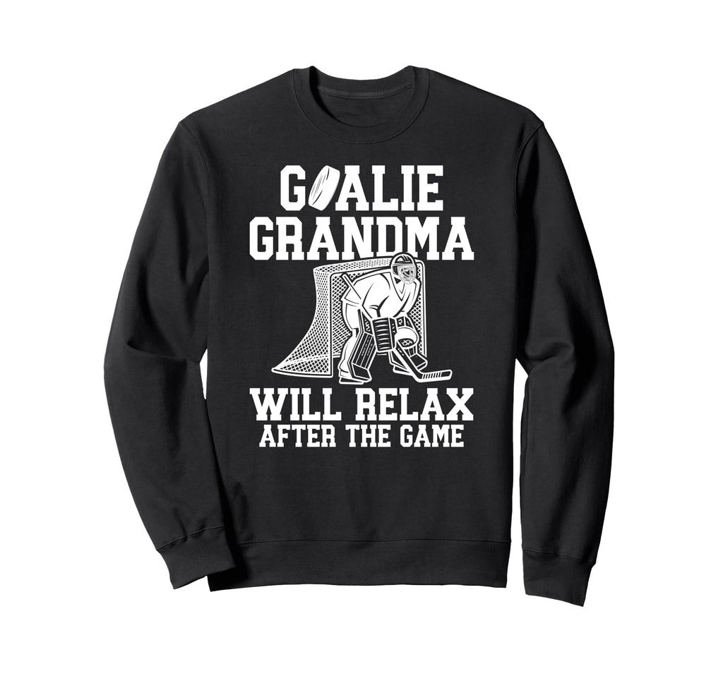 Funny Hockey Goalie Grandma Ice Sweatshirt - Trendy Graphic for Adults - T-Shirt, Sweatshirt, Hoodie